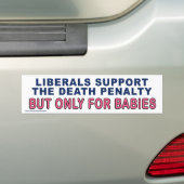 Conservatieve Sticker "Liberals Support Death" (Op auto)