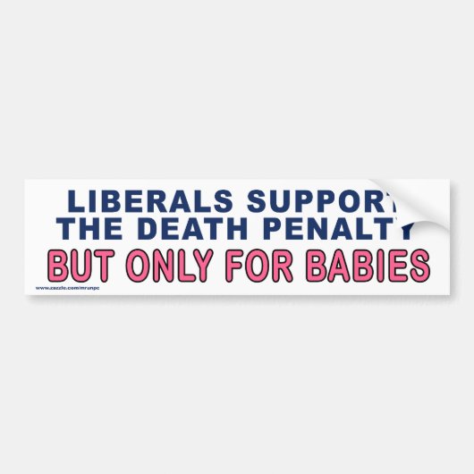 Conservatieve Sticker "Liberals Support Death" (Voorkant)
