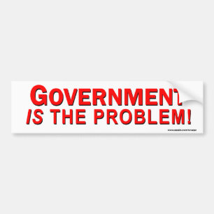 conservatieve sticker " overheid is het probleem "