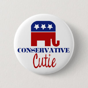 conservatieve stropdas ronde button 5,7 cm