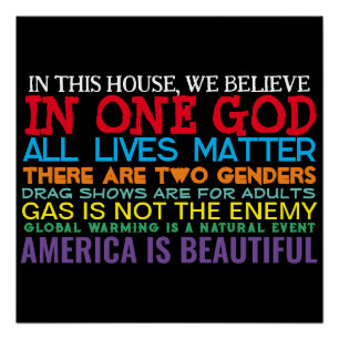 CONSERVATIEVE WAARDEN - GLOSSY-POSTER PERFECT POSTER