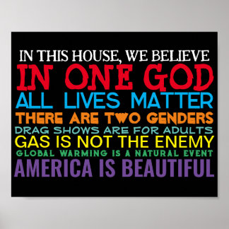 CONSERVATIEVE WAARDEN - POSTER