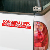 Conservatieven - de normale helft van de samenlevi bumpersticker (Op Truck)