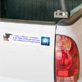 Conservatieven voor Santorum Bumpersticker (Op Truck)