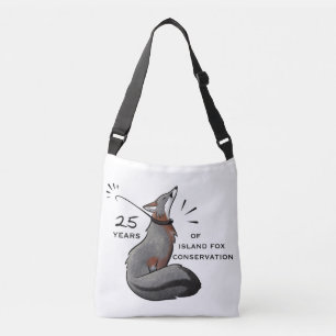 Conservation Island Fox Cross Body Bag Crossbody Tas