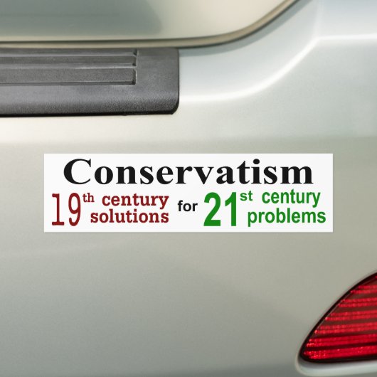 conservatisme 19 bumpersticker (Op auto)