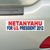 Conservative "Netanyahu for President" Sticker (Op auto)