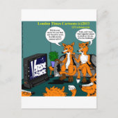 Conservative News Funny Cartoon Briefkaart (Voorkant)