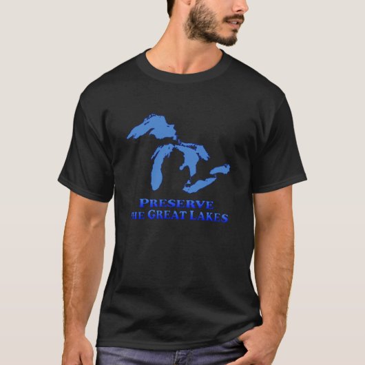 Conserve Great Lakes - T-shirt noir (Devant)
