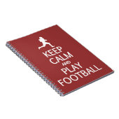 CONSERVER CALME & JOUER FOOTBALL carnet couleur pe (Côté Droit)