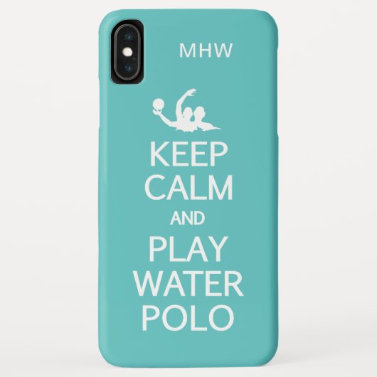 Conserver Calme & Jouer Water Polo coques monogram (Dos)