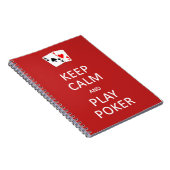 CONSERVER CALME & PLACER POKER carnet personnalisé (Côté Droit)