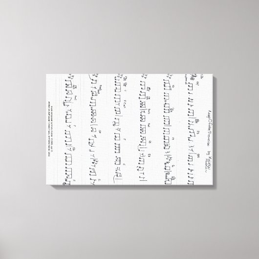 Conserver De La Toile De Musique De Feuille Promis (Recto)