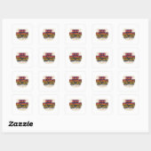 Conserver la distance - Restez en sécurité Sticker (Feuille)