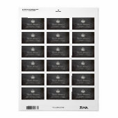 Conserver le calme Chalkboard Étiquettes de adress (Feuille entière)