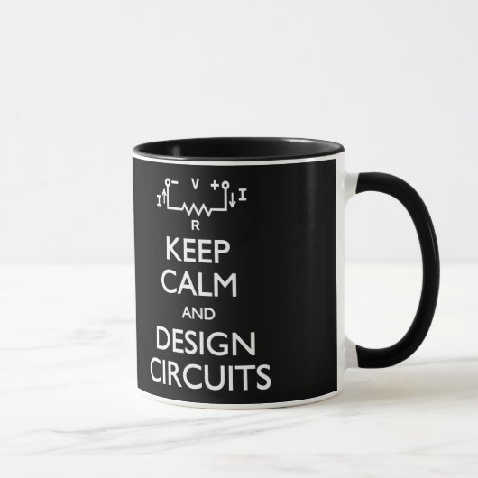Conserver le calme Circuits Design Mug (Droite)