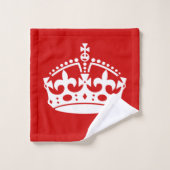 Conserver Le Calme Et Ajouter Votre Texte Personna (Gant de toilette)