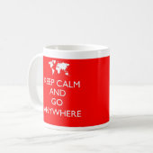 Conserver le calme et aller partout - - Mug (Devant gauche)