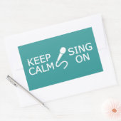 Conserver le calme et chanter sur les autocollants (Enveloppe)