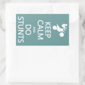Conserver le calme et Do Stunts autocollants de co (Sac)
