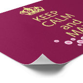 Conserver le calme et faire du savon poster (Coin)