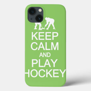 Conserver le calme et jouer Hockey coque ipad coul
