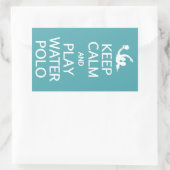 Conserver le calme et jouer Water Polo autocollant (Sac)