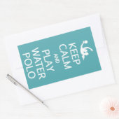 Conserver le calme et jouer Water Polo autocollant (Enveloppe)