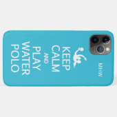 Conserver le calme et jouer Water Polo coques pers (Dos (Horizontal))