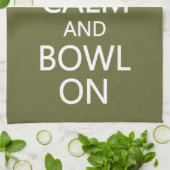 Conserver le calme et la botte Sur la serviette de (Plié)