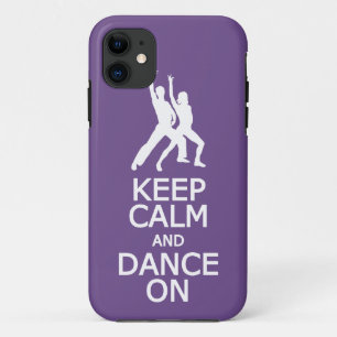 Conserver le calme et la danse sur le coque iphone