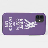 Conserver le calme et la danse sur le coque iphone (Dos (Horizontal))