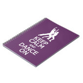Conserver le calme et la danse sur un carnet de co (Côté gauche)