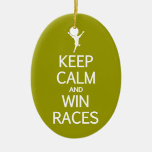 Conserver le calme et la victoire Races ornement c