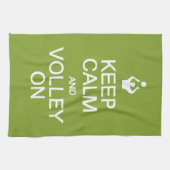 Conserver le calme et la volée Sur la serviette pe (Horizontal)