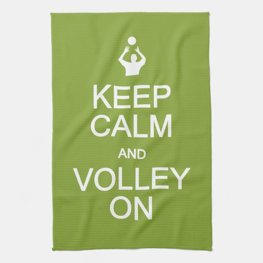 Conserver le calme et la volée Sur la serviette pe (Vertical)