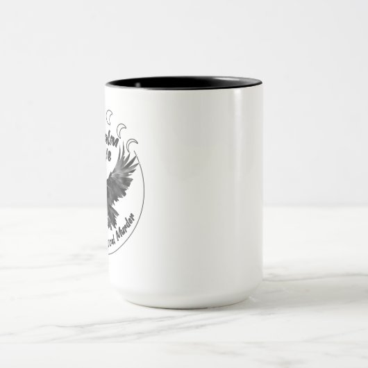 Conserver le calme et l'amour Crows mug (Centre)
