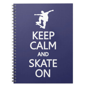 Conserver le calme et le patinage sur le carnet de