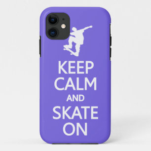 Conserver le calme et le patinage sur le coque iph