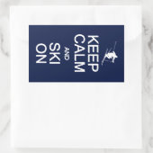 Conserver le calme et le ski sur les autocollants (Sac)