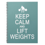 Conserver le calme et les poids de levage carnet c (Devant)