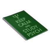 Conserver le calme et l'étude Psych carnet personn (Côté Droit)
