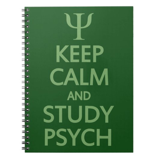 Conserver le calme et l'étude Psych carnet personn (Devant)