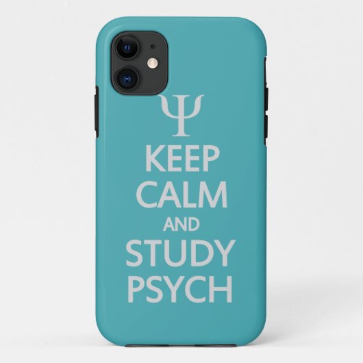 Conserver le calme et l'étude Psych coque iphone p (Dos)