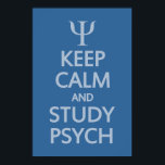 Conserver le calme et l'étude Psych poster personn<br><div class="desc">En utilisant la fonction "customiser",  vous pouvez modifier (modifier) la couleur arrière - plan de cet élément et ajouter votre propre texte si vous le souhaitez. Voir ma boutique pour plus d'articles avec,  et choix de couleurs de,  ce design.</div>