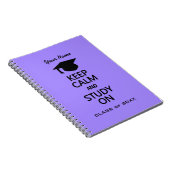 Conserver le calme et l'étude sur le carnet de cou (Côté Droit)