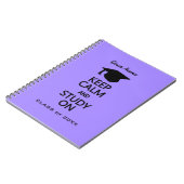 Conserver le calme et l'étude sur le carnet de cou (Côté gauche)