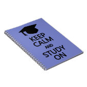 Conserver le calme et l'étude sur le carnet person (Côté Droit)