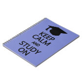 Conserver le calme et l'étude sur le carnet person (Côté gauche)