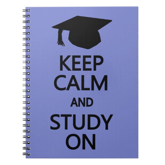 Conserver le calme et l'étude sur le carnet person (Devant)